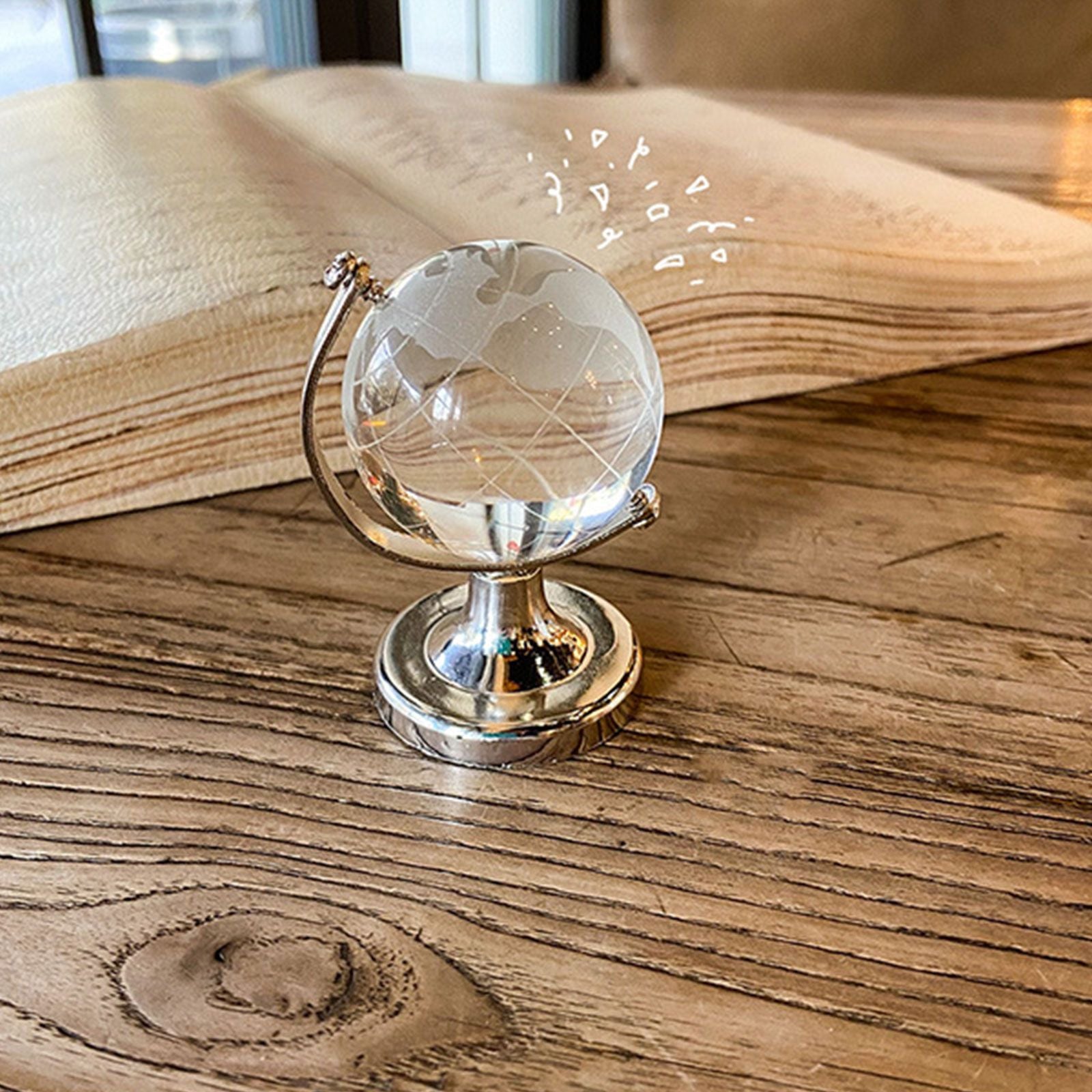 Simple Ins Style Mini Globe Girl Heart Creative Transparent Tabletop Decoration V1294-YM0523-220124HJ01-1