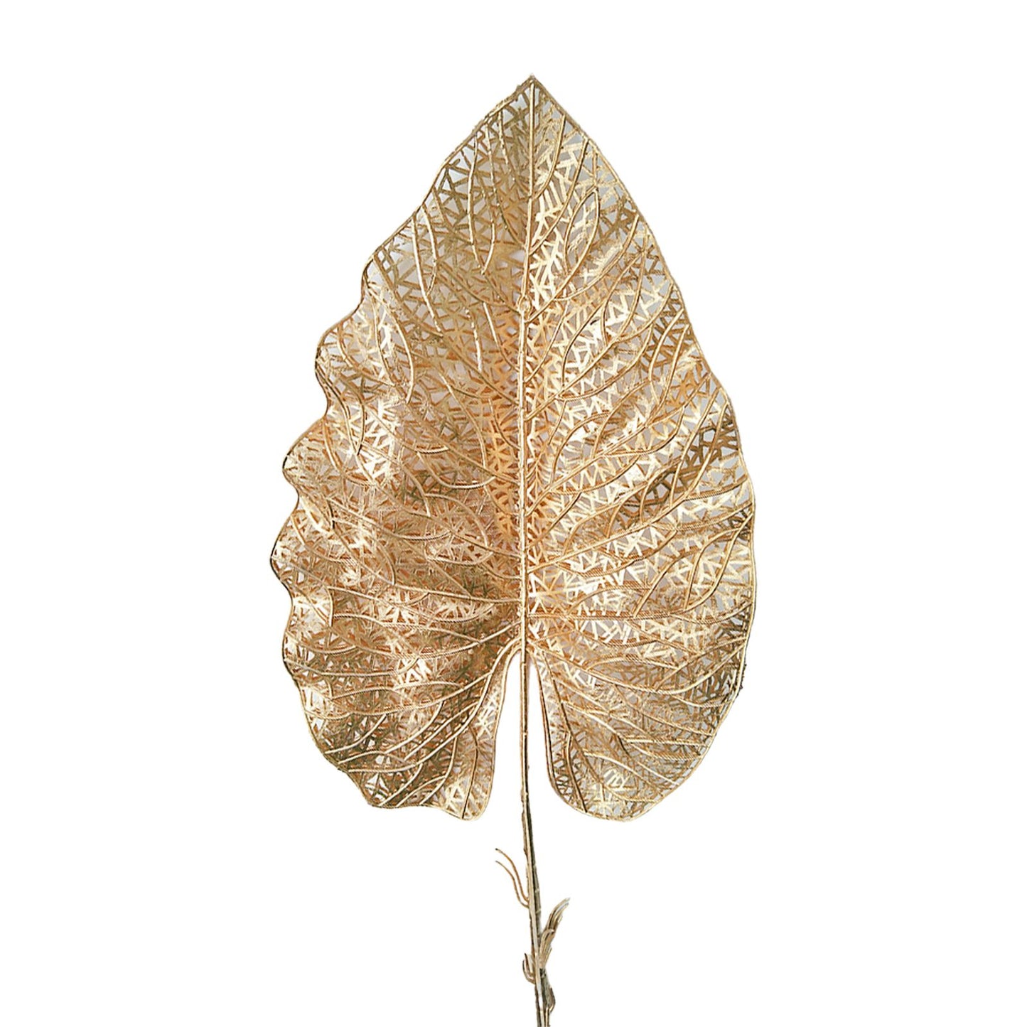 Golden Tropical Plant Leaves Artificial Tropical Leaves for Indoor Decoration V1294-YM0523-220208XU0336