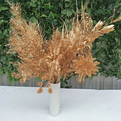 Golden Tropical Plant Leaves Artificial Tropical Leaves for Indoor Decoration V1294-YM0523-220208XU0336