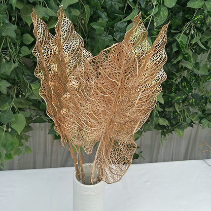 Golden Tropical Plant Leaves Artificial Tropical Leaves for Indoor Decoration V1294-YM0523-220208XU0336