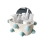 Cotton Rope Knitting With Fur Ball Storage Basket Snacks Keys Sundries Basket V1294-YM0523-220209HJ01-1
