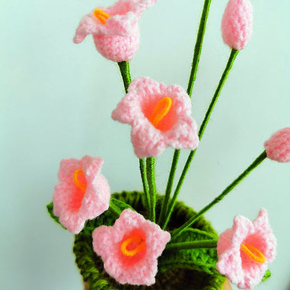 Artificial Sunflower Hand Woven Yarn Simulation Flower Potting Indoor Decoration V1294-YM0523-220209HJ02-4