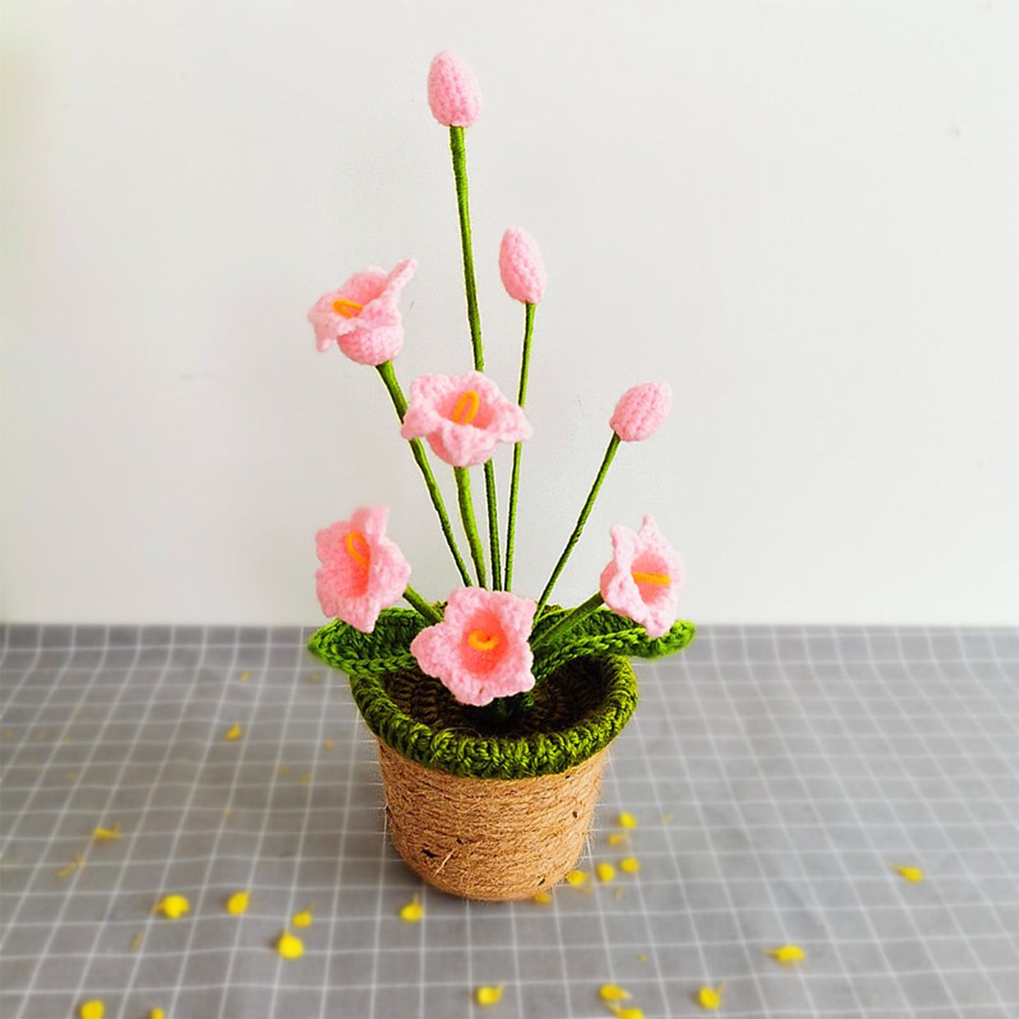 Artificial Sunflower Hand Woven Yarn Simulation Flower Potting Indoor Decoration V1294-YM0523-220209HJ02-4