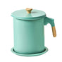 Household Mesh Oil Filter Tank with Lid Large Capacity Grease Container Oil Storage Pot V1294-YM0523-220212GS01-2