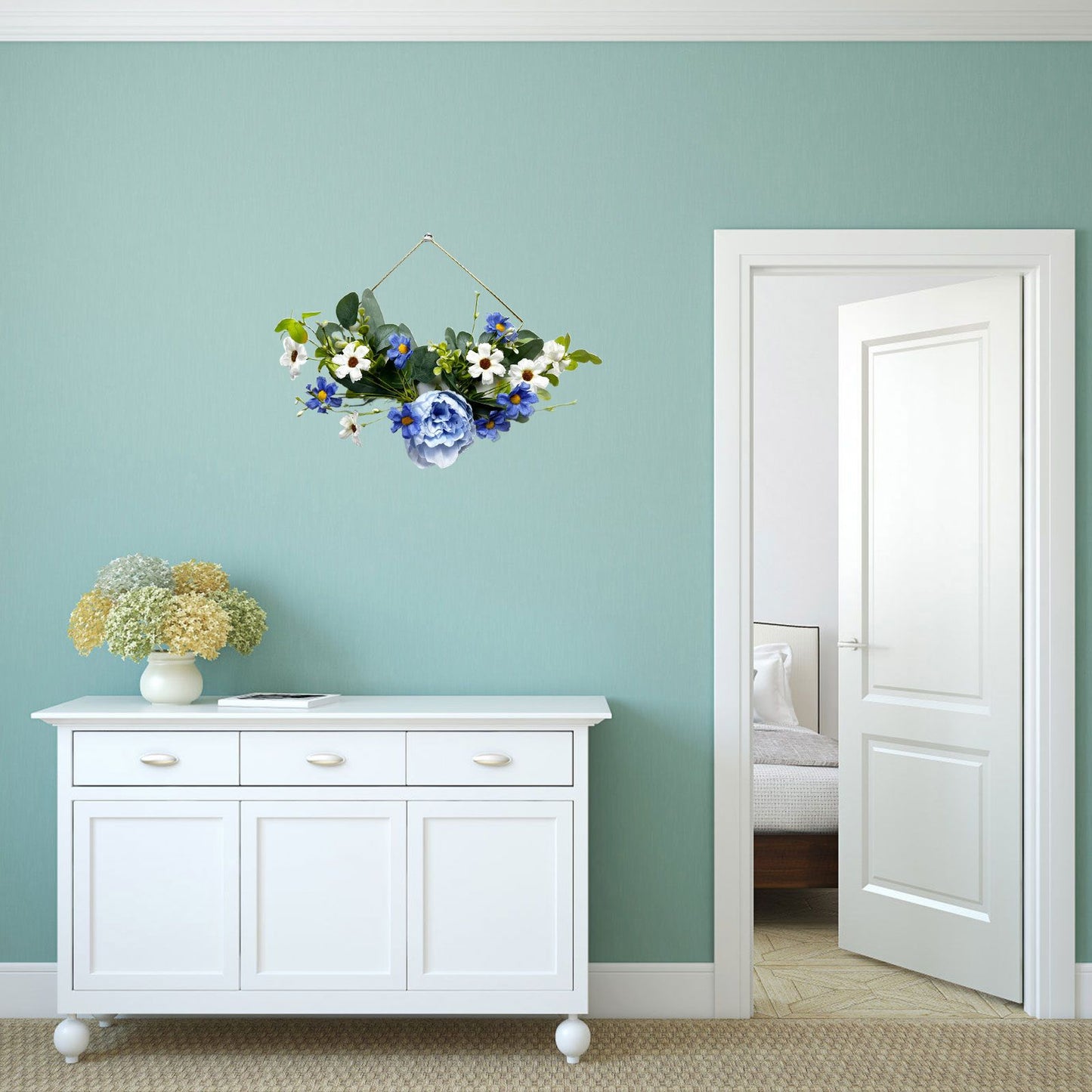 Artificial Sunflower Wreath Door Wreath Home Decoration V1294-YM0523-220221LS01-5
