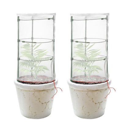 Garden Plastic Multifunctional Plant Covers Protectors Transparent Jar Prevent Birds Frost V1294-YM0523-220222DJ01
