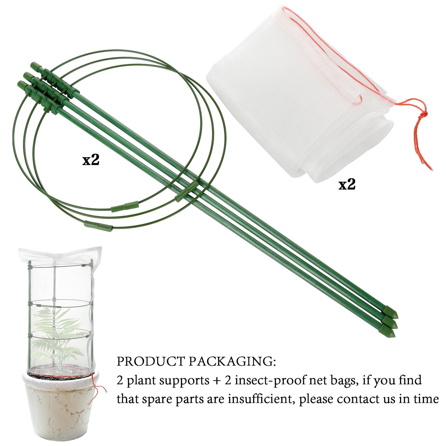 Garden Plastic Multifunctional Plant Covers Protectors Transparent Jar Prevent Birds Frost V1294-YM0523-220222DJ01