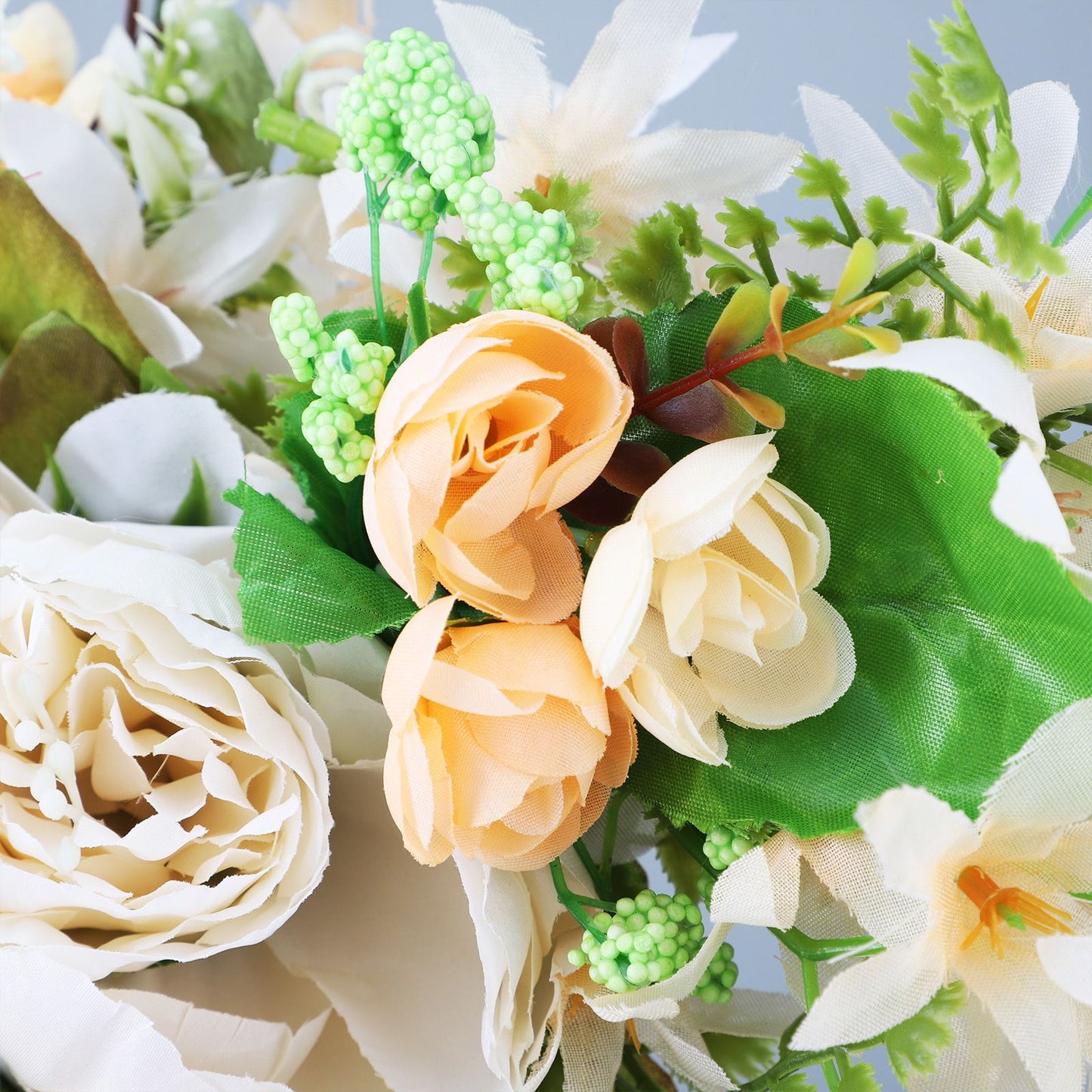 Spring Door Wreath Hanging Decorative Lintel Wreath Artificial Peony Flower Swag for Wedding Arch V1294-YM0523-220224XY01-4