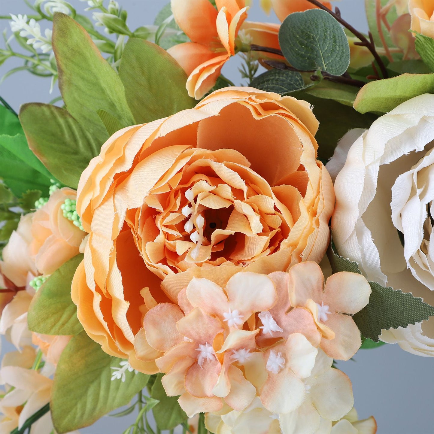 Spring Door Wreath Hanging Decorative Lintel Wreath Artificial Peony Flower Swag for Wedding Arch V1294-YM0523-220224XY01-5