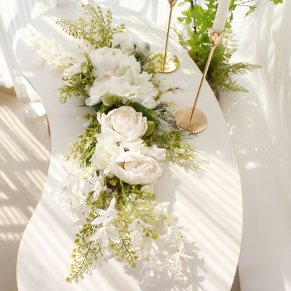 Spring Door Wreath Hanging Decorative Lintel Wreath Artificial Peony Flower Swag for Wedding Arch V1294-YM0523-220224XY01-5