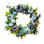 Christmas Wreath Handcraft Peony Wreath Artificial Spring Garland Wreath for Door Wall Wedding Party Home V1294-YM0523-220225XU01-2