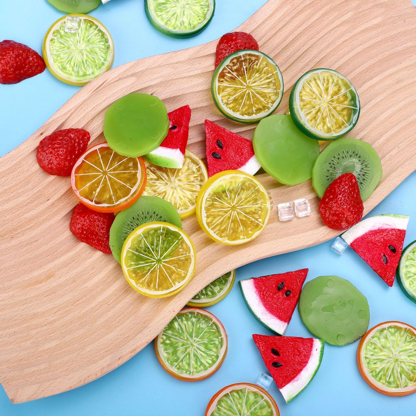 Simulated Fruit Slices Strawberry Kiwi Watermelon Slices Simulated Ice Cubes Fruit Display V1294-YM0523-220303CY10-2