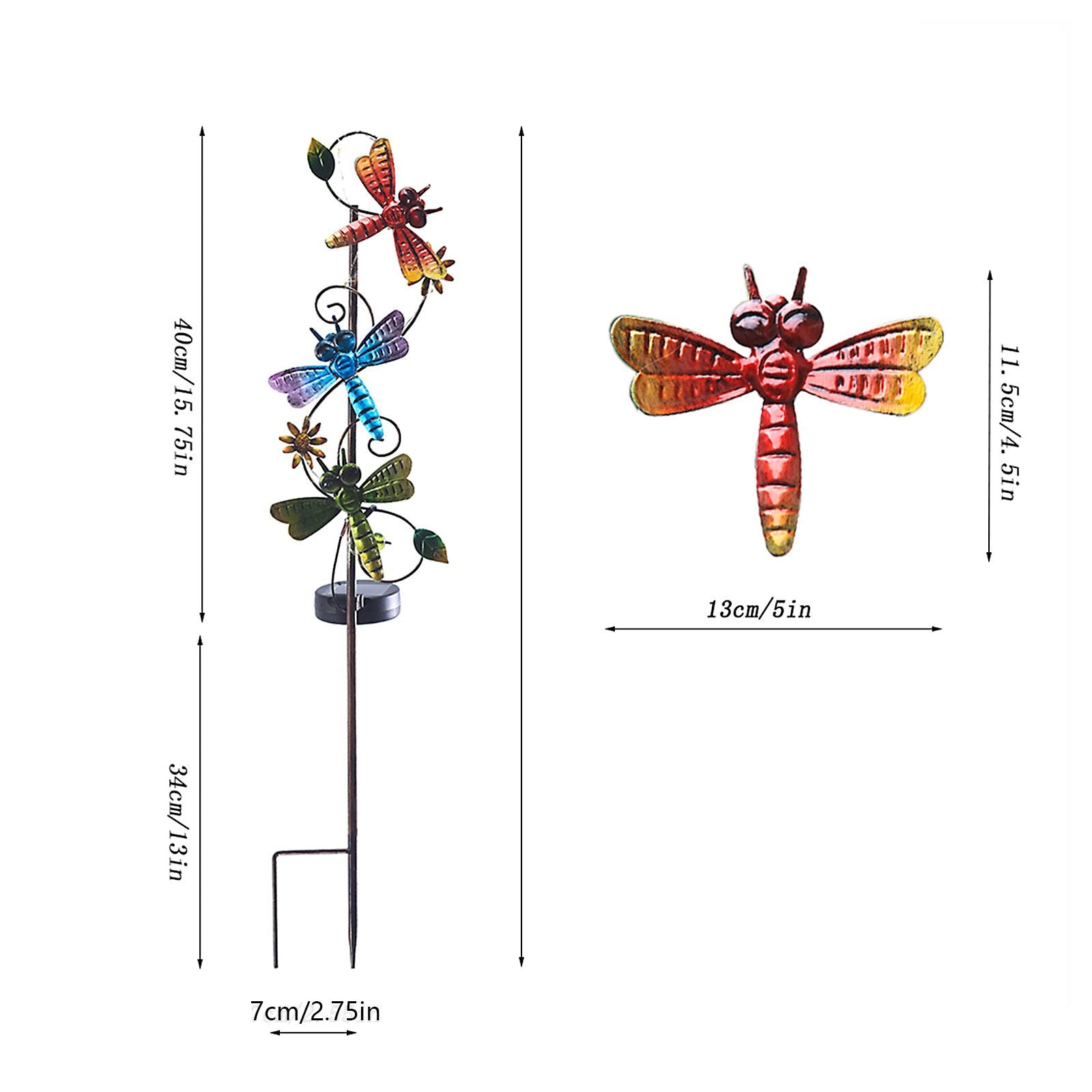 Solar Iron Lawn Lamp Waterproof Garden Stake Light Patio Decoration Landscape Light V1294-YM0523-220303LW07-3