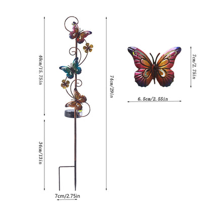 Solar Iron Lawn Lamp Waterproof Garden Stake Light Patio Decoration Landscape Light V1294-YM0523-220303LW07-3