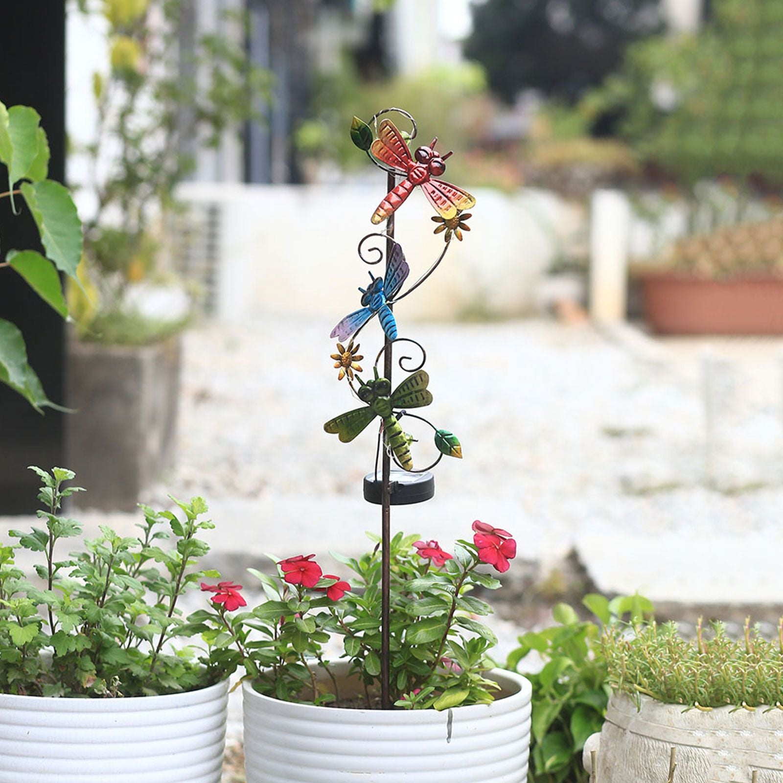 Solar Iron Lawn Lamp Waterproof Garden Stake Light Patio Decoration Landscape Light V1294-YM0523-220303LW07-3