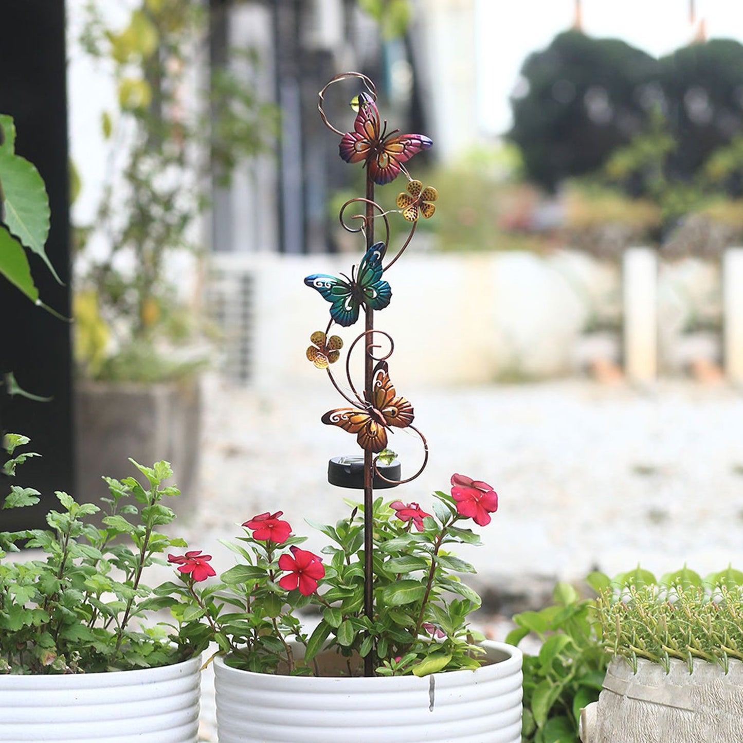 Solar Iron Lawn Lamp Waterproof Garden Stake Light Patio Decoration Landscape Light V1294-YM0523-220303LW07-3
