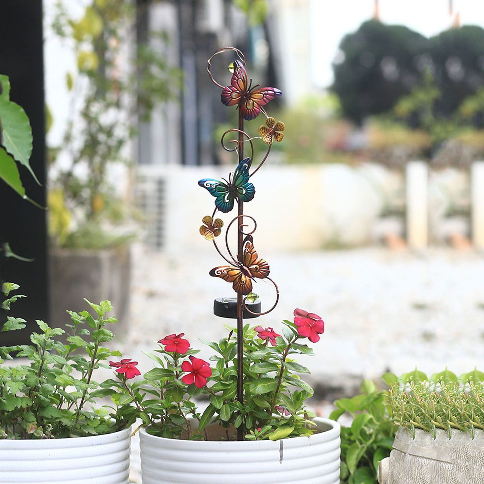 Solar Iron Lawn Lamp Waterproof Garden Stake Light Patio Decoration Landscape Light V1294-YM0523-220303LW07-3