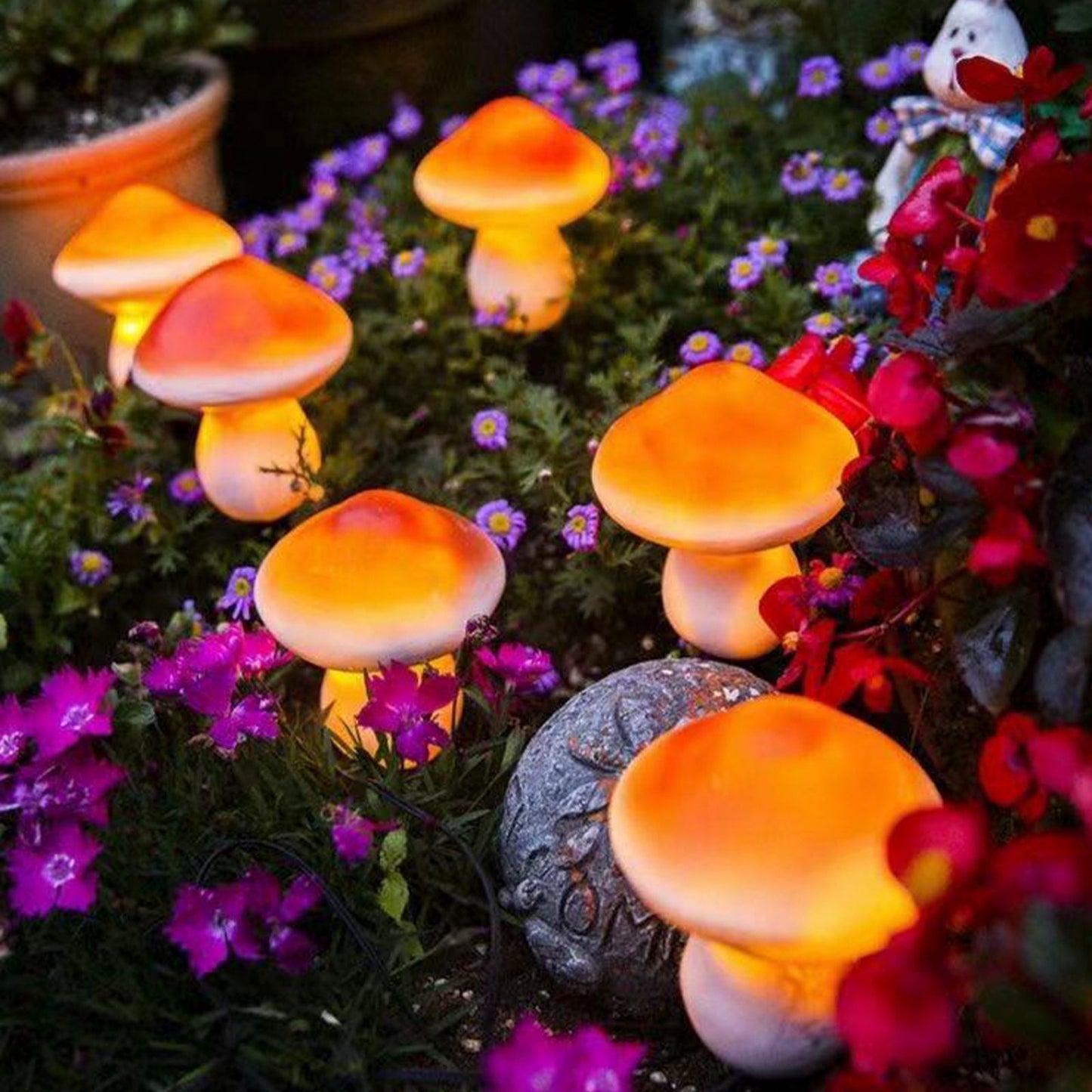 Lawn Garden Mushroom Lights LED Mushroom Lights String Outdoor Decorative Lights V1294-YM0523-220308DJ03-1