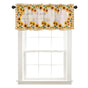 Sunflower Patterned Short Curtains Window Valance V1294-YM0523-220308WQ01-2