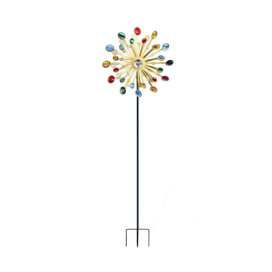 Windmills Metal Bright Colors Lighthouse Decoration Art Wind Sculpture for Yard Garden V1294-YM0523-220310JY04