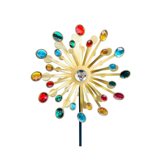 Windmills Metal Bright Colors Lighthouse Decoration Art Wind Sculpture for Yard Garden V1294-YM0523-220310JY04