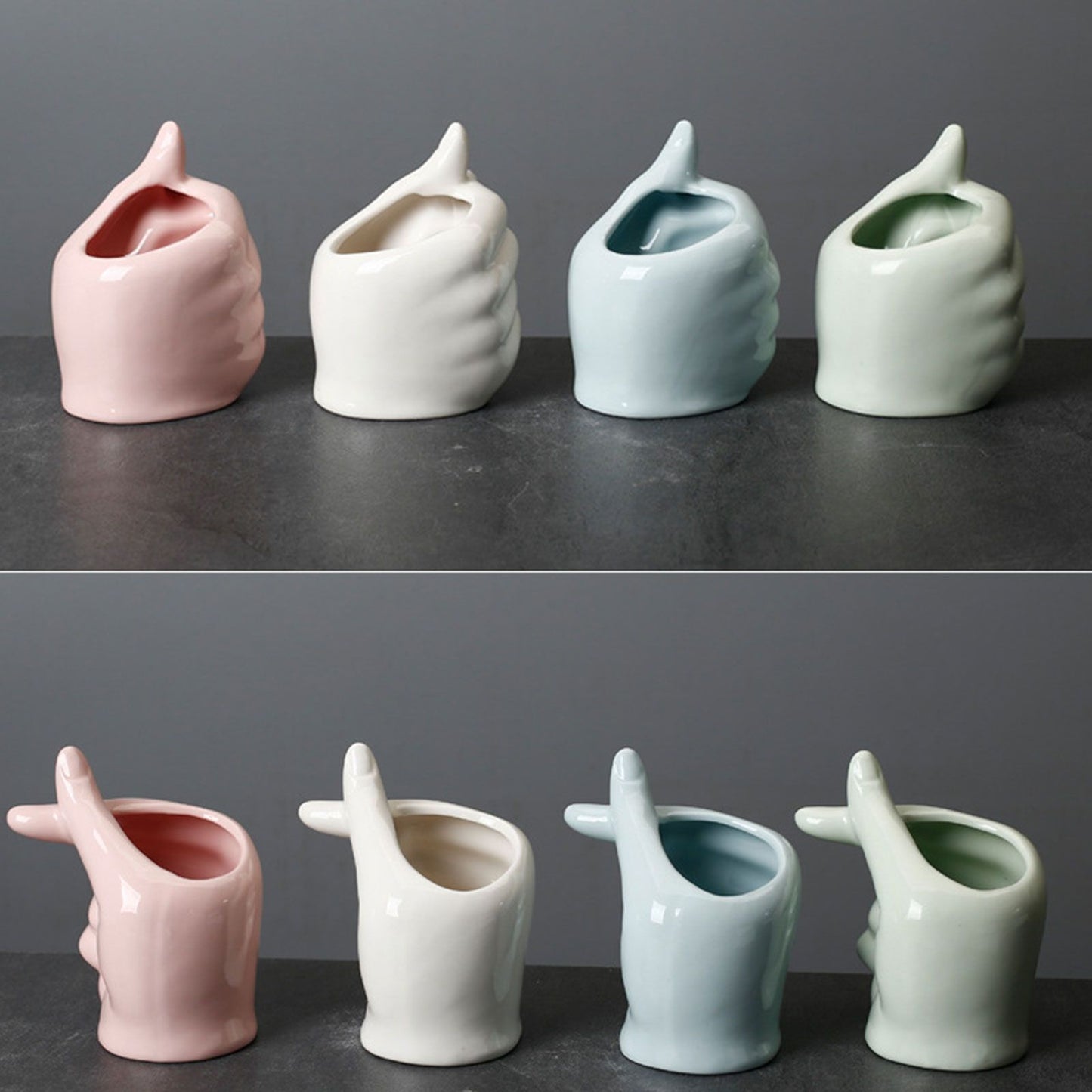 Gardening Succulent Pot Ceramic Indoor Tabletop Plant Pot Home Decoration V1294-YM0523-220310XY01-1