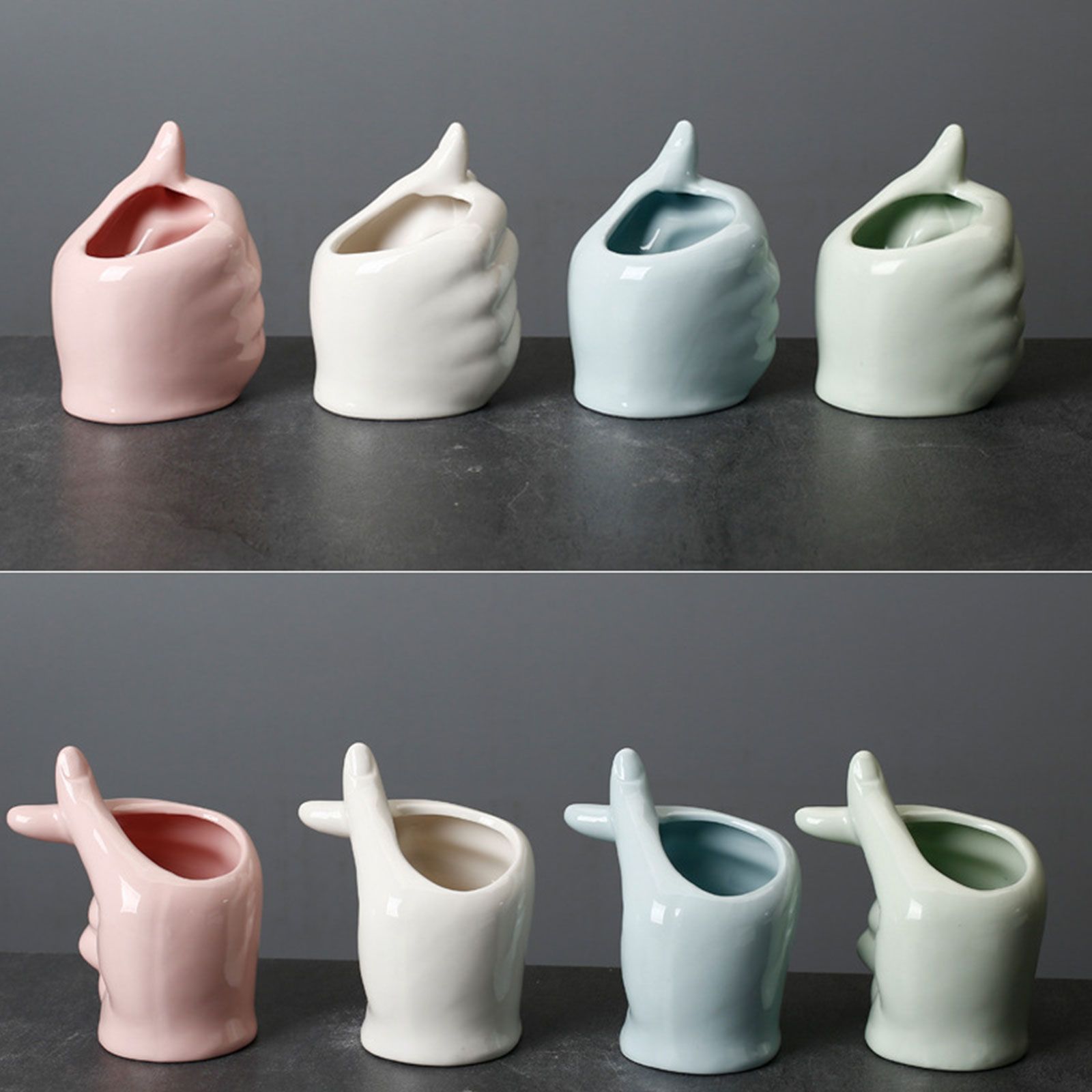 Gardening Succulent Pot Ceramic Indoor Tabletop Plant Pot Home Decoration V1294-YM0523-220310XY01-1