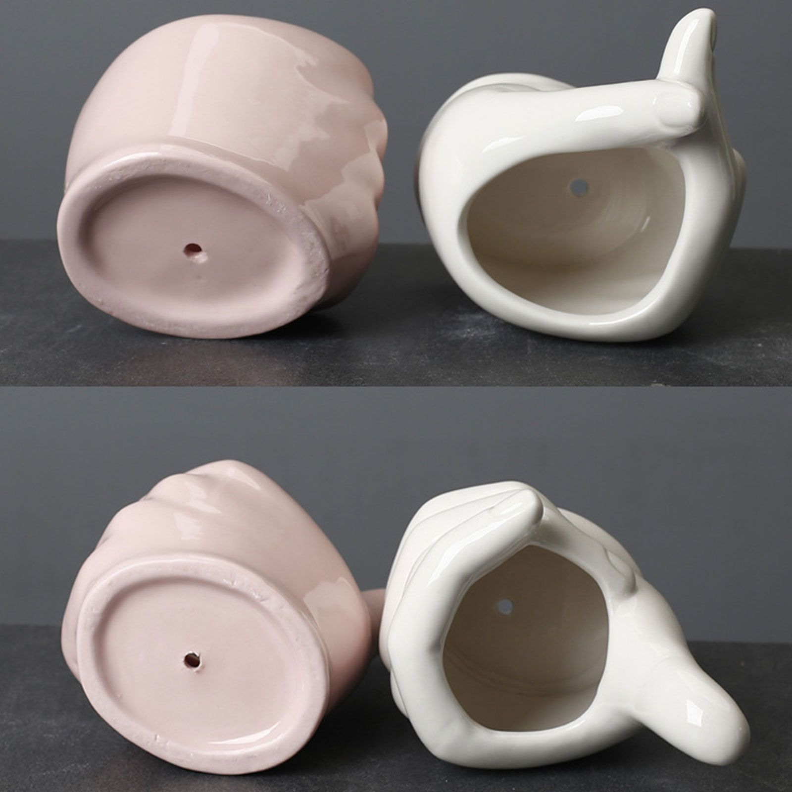 Gardening Succulent Pot Ceramic Indoor Tabletop Plant Pot Home Decoration V1294-YM0523-220310XY01-1