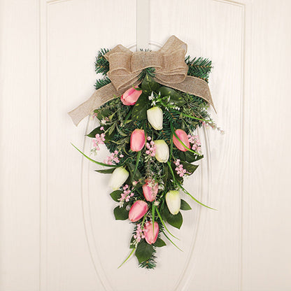 Simulation Wreath Door Hanging Wreath Artificial Decorative Wreath for Home Decoration V1294-YM0523-220318CY12