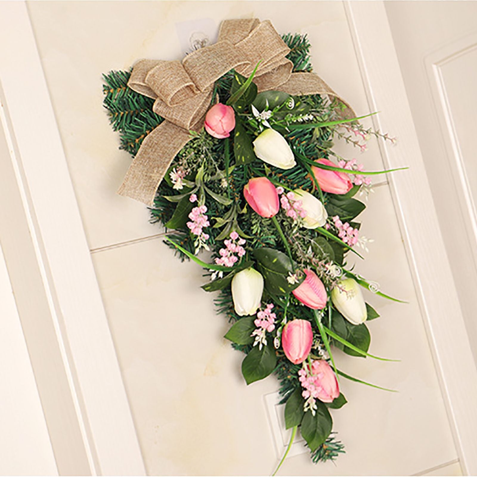 Simulation Wreath Door Hanging Wreath Artificial Decorative Wreath for Home Decoration V1294-YM0523-220318CY12