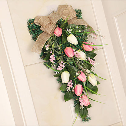 Simulation Wreath Door Hanging Wreath Artificial Decorative Wreath for Home Decoration V1294-YM0523-220318CY12