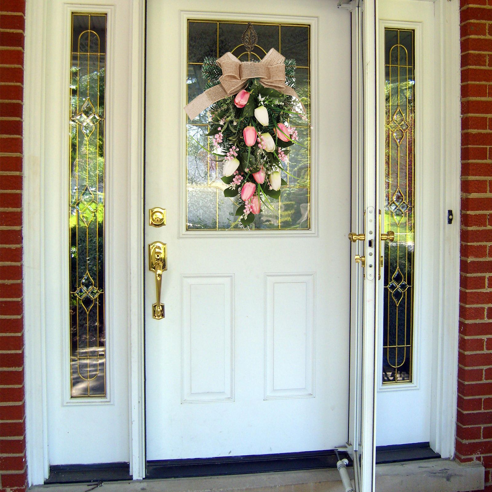 Simulation Wreath Door Hanging Wreath Artificial Decorative Wreath for Home Decoration V1294-YM0523-220318CY12