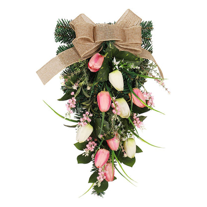 Simulation Wreath Door Hanging Wreath Artificial Decorative Wreath for Home Decoration V1294-YM0523-220318CY12