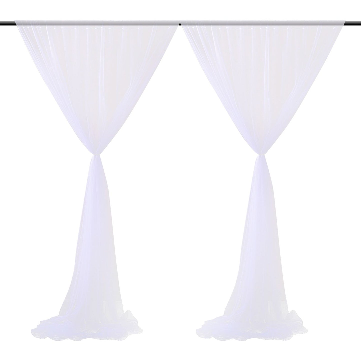 Wedding Party Window Screen Decoration Bedroom Outdoor Semi Transparent Mesh Curtains V1294-YM0523-220322QY03-1