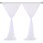 Wedding Party Window Screen Decoration Bedroom Outdoor Semi Transparent Mesh Curtains V1294-YM0523-220322QY03-1