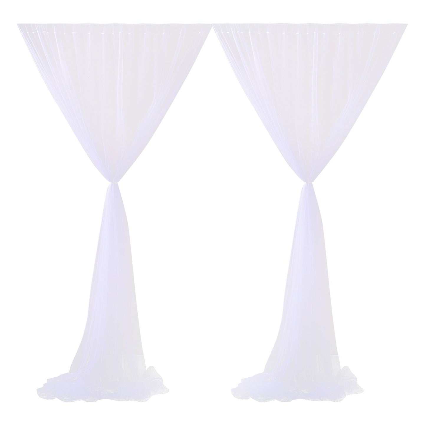 Wedding Party Window Screen Decoration Bedroom Outdoor Semi Transparent Mesh Curtains V1294-YM0523-220322QY03-1
