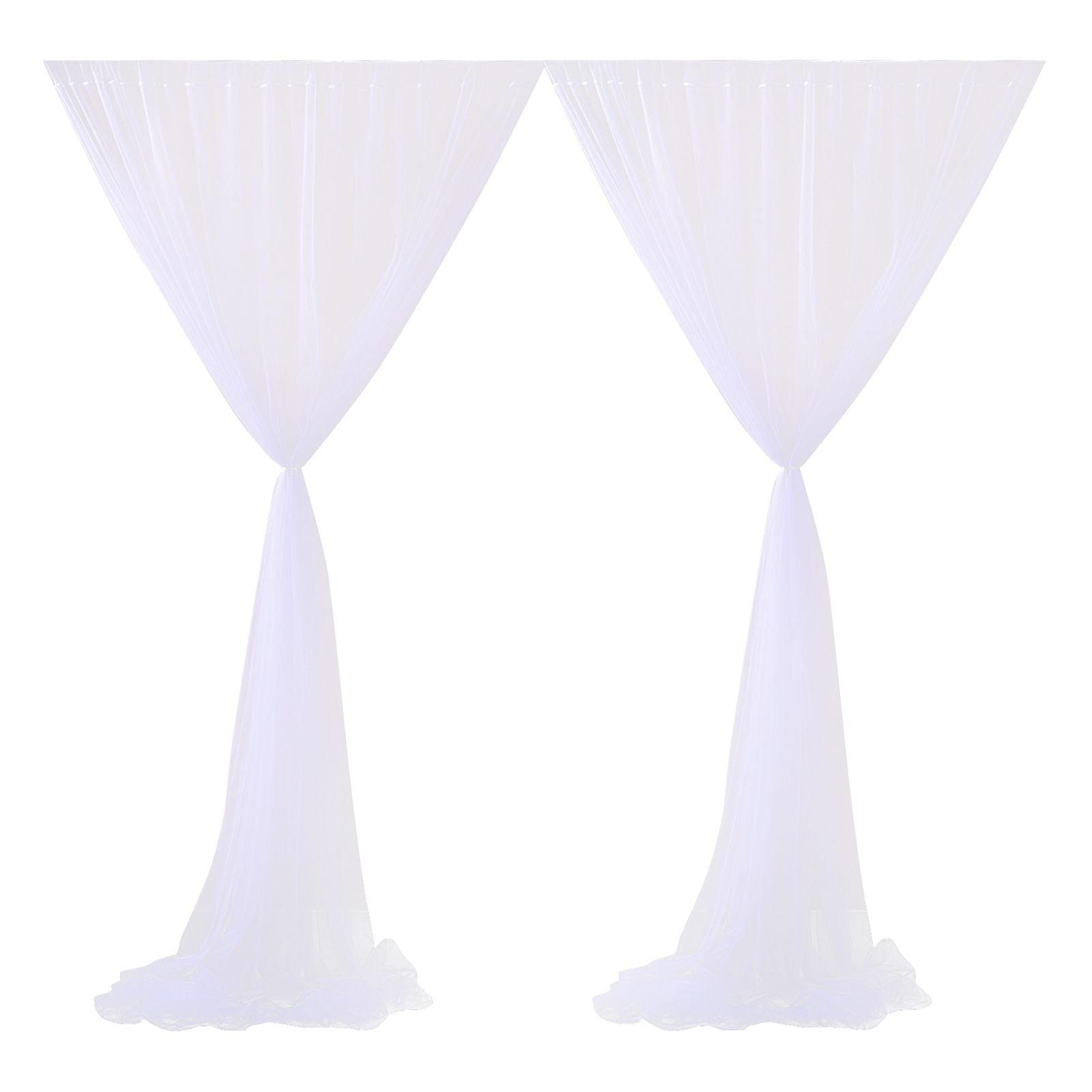Wedding Party Window Screen Decoration Bedroom Outdoor Semi Transparent Mesh Curtains V1294-YM0523-220322QY03-1