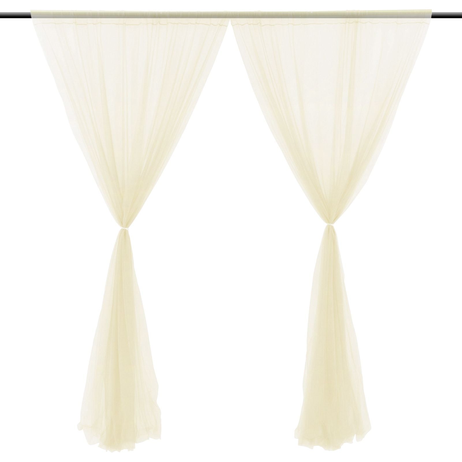 Wedding Party Window Screen Decoration Bedroom Outdoor Semi Transparent Mesh Curtains V1294-YM0523-220322QY03-2