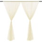 Wedding Party Window Screen Decoration Bedroom Outdoor Semi Transparent Mesh Curtains V1294-YM0523-220322QY03-2