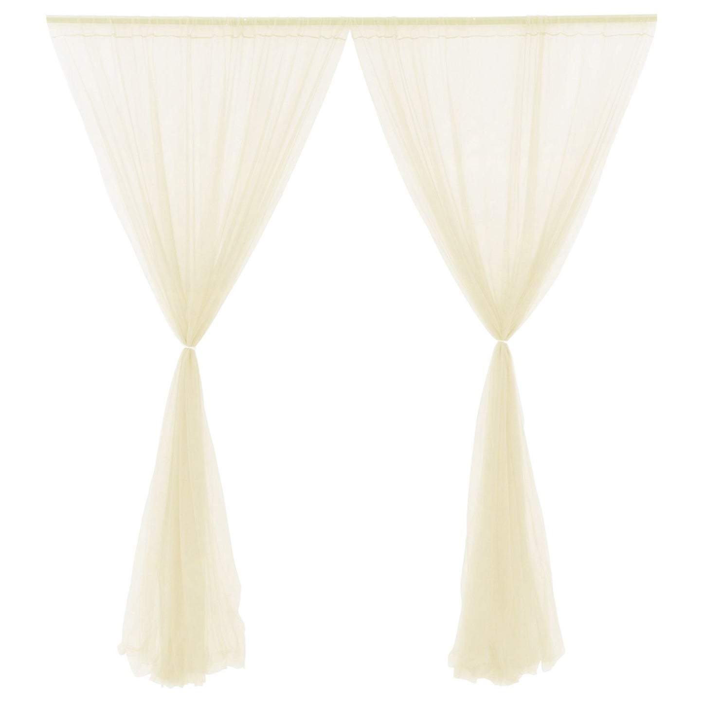 Wedding Party Window Screen Decoration Bedroom Outdoor Semi Transparent Mesh Curtains V1294-YM0523-220322QY03-2