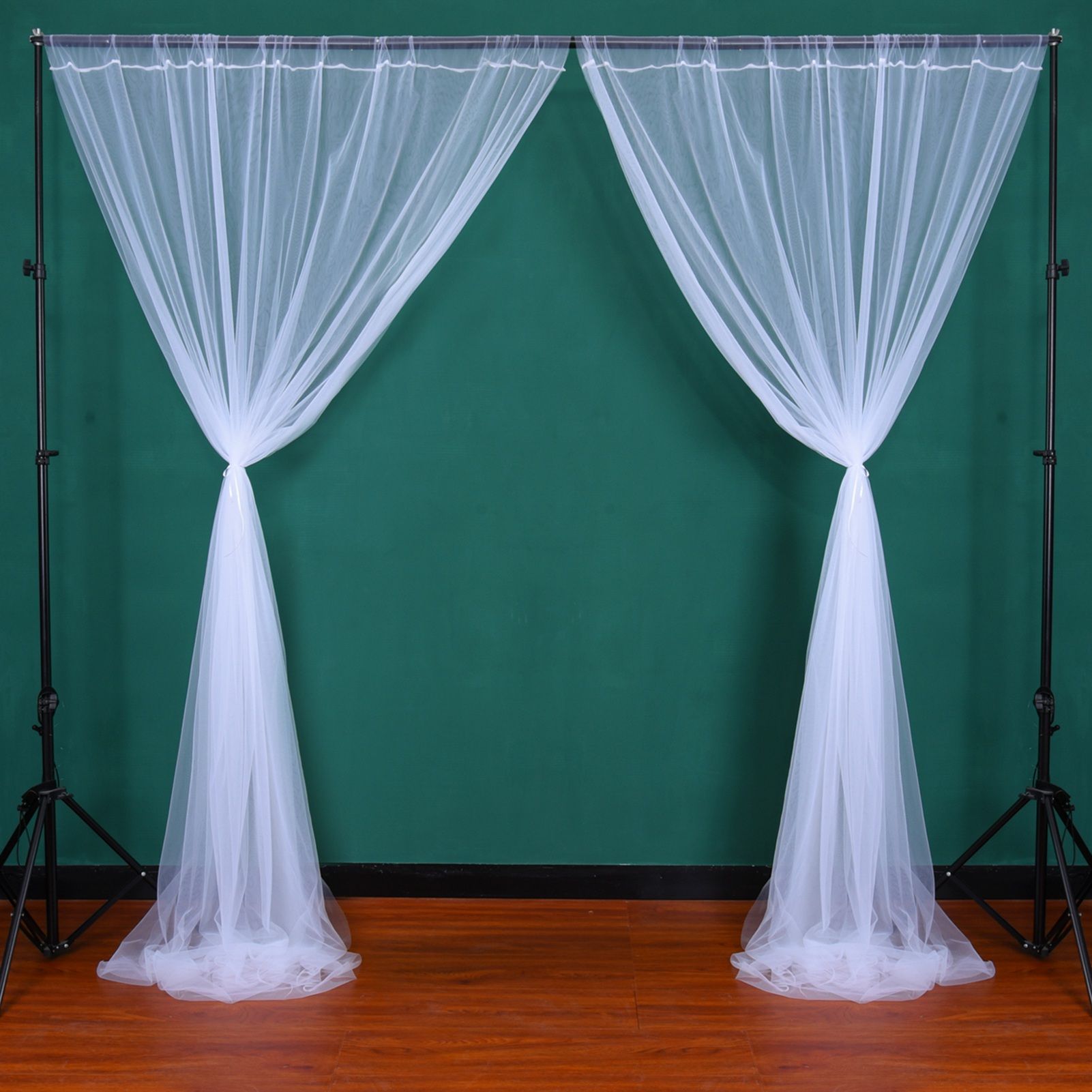 Wedding Party Window Screen Decoration Bedroom Outdoor Semi Transparent Mesh Curtains V1294-YM0523-220322QY03-2
