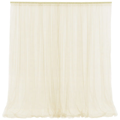 Wedding Party Window Screen Decoration Bedroom Outdoor Semi Transparent Mesh Curtains V1294-YM0523-220322QY03-2