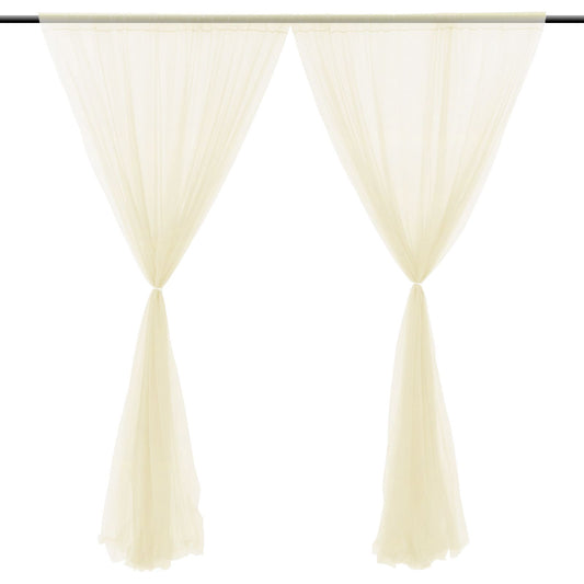 Nylon Gauze Wedding Party Window Screen Decoration Photography Photo Props Translucent Curtains V1294-YM0523-220322QY04-9