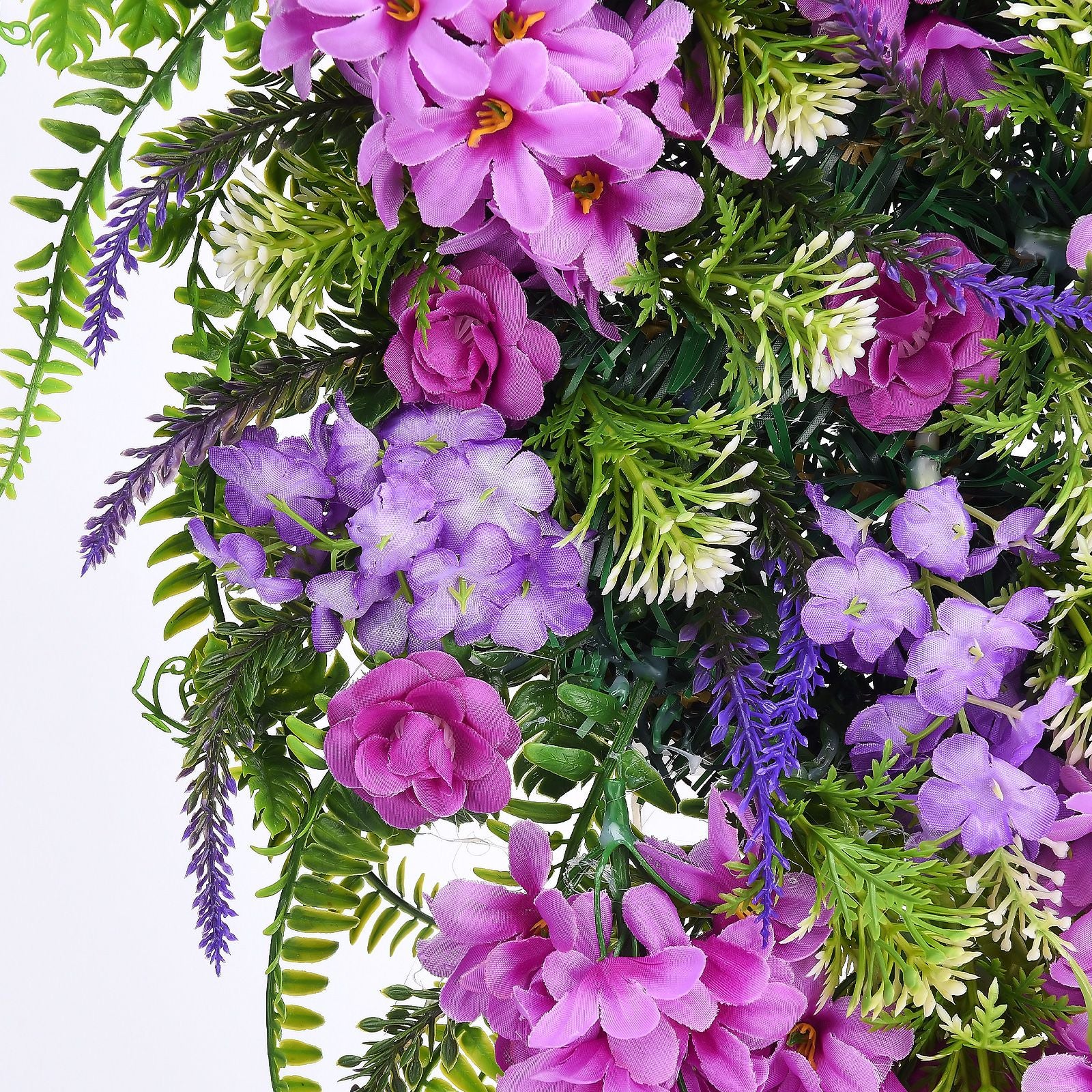 Artificial Flower Wreath Wreath with Lilacs Hyacinths Hydrangeas Spring Summer Floral Greenery Wreath B Large V1294-YM0523-220323DY02-4