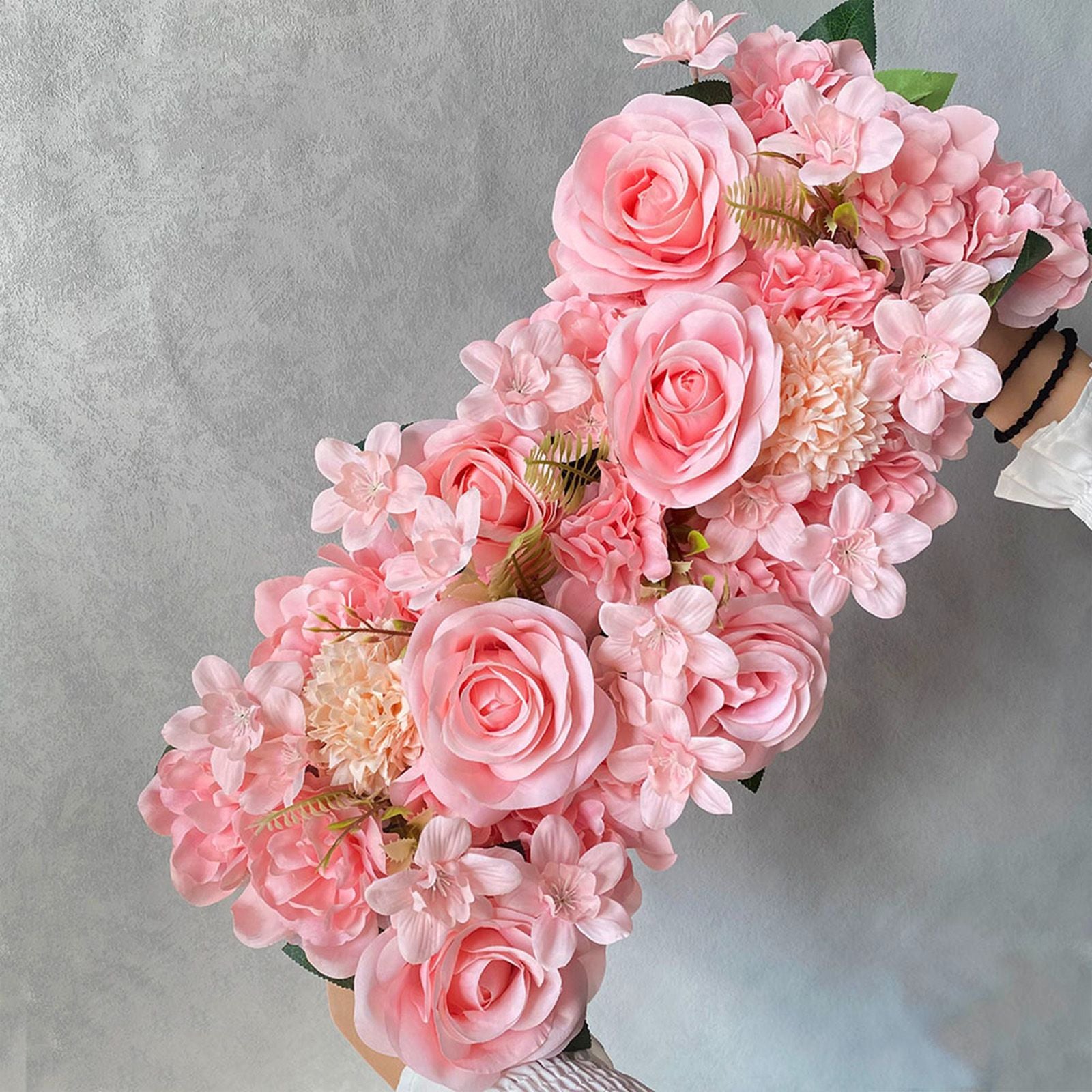 Wedding Dining Table Flower Centerpiece Floral Wedding Centerpieces for Tables Runner Artificial Flowers V1294-YM0523-220323HJ01-5