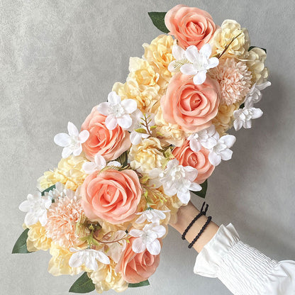 Wedding Dining Table Flower Centerpiece Floral Wedding Centerpieces for Tables Runner Artificial Flowers V1294-YM0523-220323HJ01-5