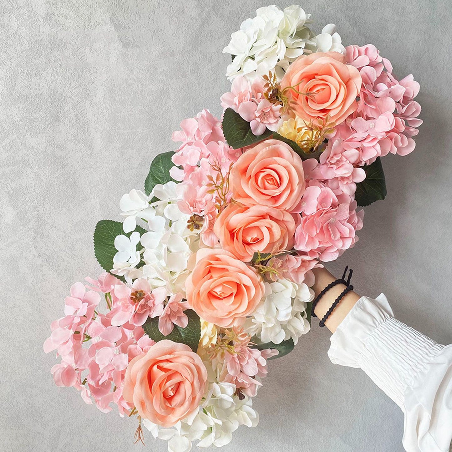 Wedding Dining Table Flower Centerpiece Floral Wedding Centerpieces for Tables Runner Artificial Flowers V1294-YM0523-220323HJ01-5