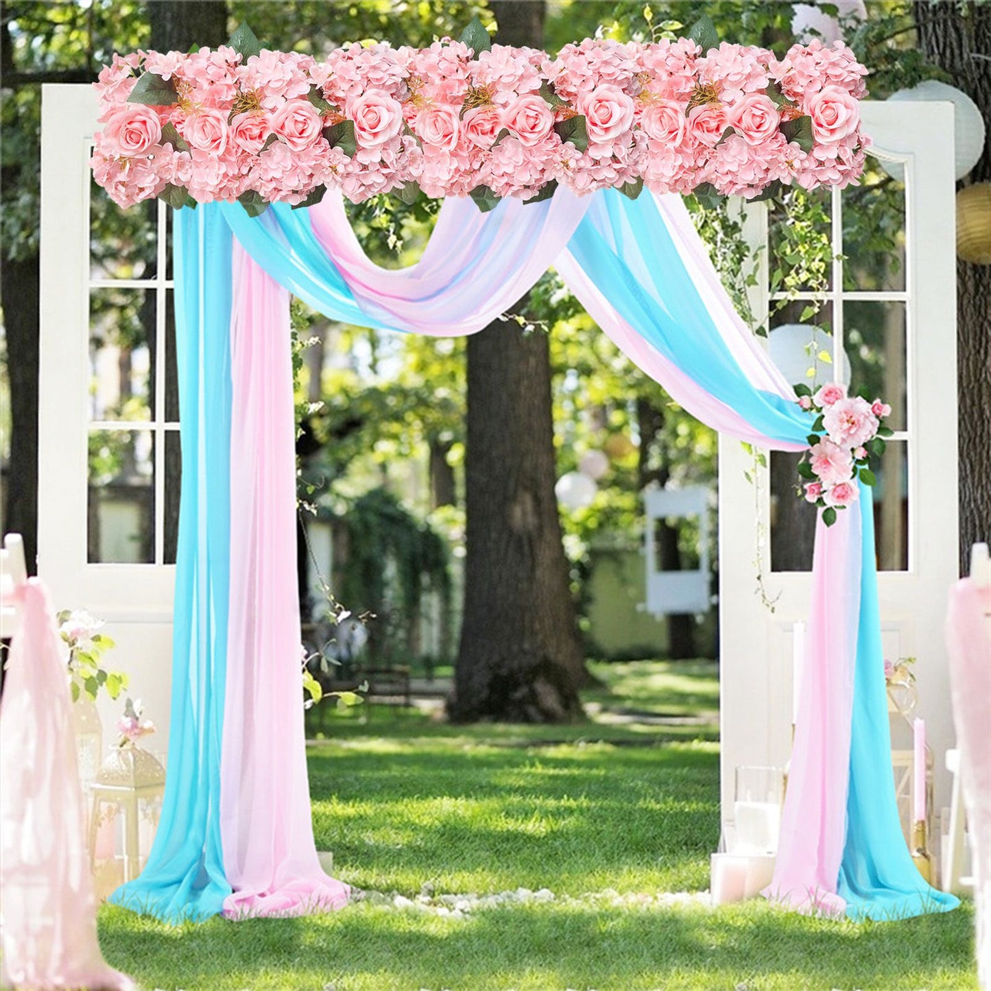 Wedding Dining Table Flower Centerpiece Floral Wedding Centerpieces for Tables Runner Artificial Flowers V1294-YM0523-220323HJ01-5