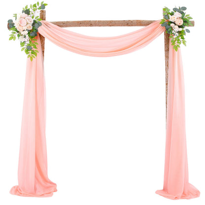 Wedding Arch Drapery Wedding Decoration Arrangement Drapery Arch Background Drapery V1294-YM0523-220329LD05-A