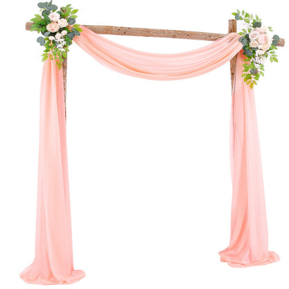 Wedding Arch Drapery Wedding Decoration Arrangement Drapery Arch Background Drapery V1294-YM0523-220329LD05-A